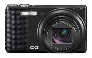 Ricoh CX3 10MP CMOS Digital Camera with 10.7x Wide Angle Optical Macro Zoom and 3.0 inch LCD (Black) N6