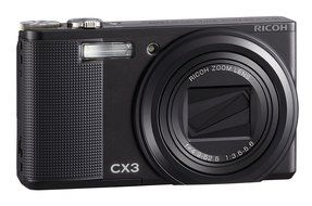 Ricoh CX3 10MP CMOS Digital Camera with 10.7x Wide Angle Optical Macro Zoom and 3.0 inch LCD (Black) N8