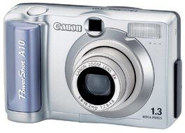Canon PowerShot A10 1.3MP Digital Camera w/ 3x Optical Zoom N3