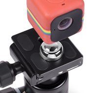 Lightning Power - Silver Chrome color Metallic Tripod adapter mount for Polaroid Cube Lifestyle Action Camera... N5