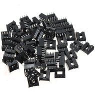 60pcs 8 Pin DIP IC Sockets Adaptor PCB Solder Type Connectors Plugs. N6