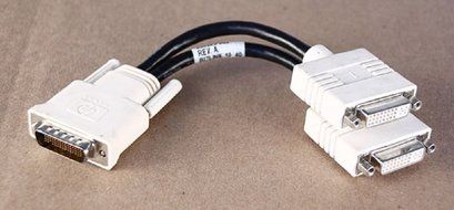 HP (1) DMS-59 Male to (2) DVI-I Dual Link Female Video Splitter Cable - 338285-009 N3