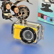 M200 Waterproof 720P 1.3 MP CMOS Action Sports Camera / Car DVR w/ TF/ Mini USB N6