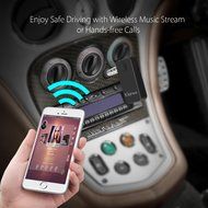 Kshioe Bluetooth 4.1 Audio Music Receiver A2dp Wireless Adapter with 3.5mm Hands Free Calling for Iphone, Cellphone... N7