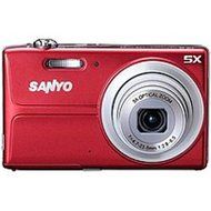 Sanyo 14MP Digital Camera w/ 5x Optical Zoom, 3" LCD Display - RED Color