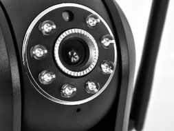 Plug And Play IP Security Camera &quot;Easy-N&quot; - Pan/Tilt, 0.3MP 1/4 Inch CMOS, Two Way Audio N9