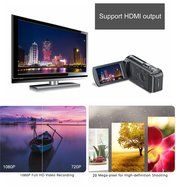 SEREE HDV-601 FHD 1080P Digital Camera Video Recording Camcorder 20MP 16X Digital Zoom 3 Inch HD Screen External... N2