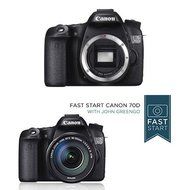 Canon EOS 70D Digital SLR Camera (Body Only) w/ Fast Start Course