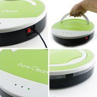 PUCRC15 Pure Clean Automatic Vacuum Robot Floor Cleaner (Complete Set) w/ Bonus: Premium Microfiber Cleaner Bundle N6