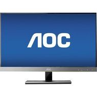 AOC - 27&quot; Widescreen Flat-panel IPS LED Hd Monitor - Piano Black/silver N3
