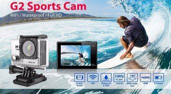 Sogo&reg; 32GB 2.0 Plus Go Pro Action Camera Shockproof Carrying Bag Full HD 1080P Diving Camcorder WIFI 2.0inch 170... N6