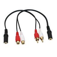 RCA to 3.5MM, VCZHS 2 x RCA Male to 1 x 3.5mm Stereo Female, Y-Cable (Pack of 2) N9