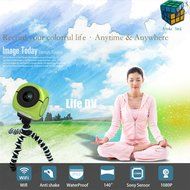 Jikoielo Mini WiFi Panoramic Sports Video Camera 1080P 30FPS Ultra HD N6