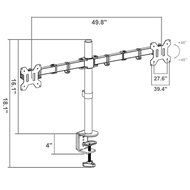World Pride Monitor Arm Stand for 3 LCD Screens, 360 Degree Rotation of Screens, Height Adjustable N5