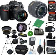Nikon D500 DSLR - International Version (No Warranty), 18-55mm f/3.5-5.6 DX VR, 2pcs 16GB Memory, Camera Case,...