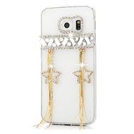 YOKIRIN Galaxy S6 Edge Case, 3D Handmade Luxury Crystal Rhinestone with TWO Cute Hairy Ice... N21