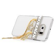 YOKIRIN Galaxy S6 Edge Case, 3D Handmade Luxury Crystal Rhinestone with TWO Cute Hairy Ice... N22