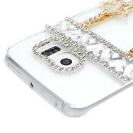 YOKIRIN Galaxy S6 Edge Case, 3D Handmade Luxury Crystal Rhinestone with TWO Cute Hairy Ice... N23