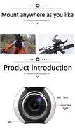 Mini Wifi 360 Degree Panoramic Camera 24482448 Ultra HD 4K Sport Camera N5