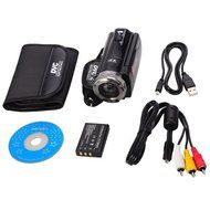 2.7" TFT LCD 720P HD COMS Sensor 16x Digital Zoom DIS Anti-shake Digital Video Camera - Black N5