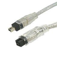 10Ft FireWire 800, i.link, IEEE-1394 9Pin to 4Pin Cable, Clear N2