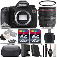 Canon EOS 5DS DSLR 50.6MP Full-Frame CMOS Camera + Canon EF 24-70mm f/4L IS USM Lens + 64GB Storage + Wrist Grip...