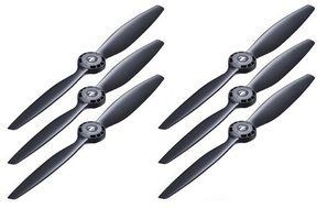 Yuneec Propellers for Typhoon H Hexacopter, 2 Full Sets, 12 Total Genuine OEM Props (2 Sets of A &amp; B Rotor Blades...