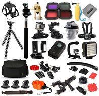 Opteka Scuba and Snow Filters + Selfie Stick + WiFi Remote + Car Dash Mount + Dog Strap + Floating Bobber + Seatpost...