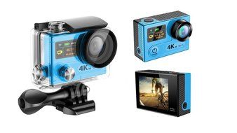 360VR 4k UItra 1080P60 FULL HD Dual Screen Waterproof WIFI Sport Action Camera Bundle with Accessories MDV8000... N5
