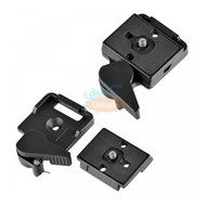 Quick Release SLR DSLR Camera Lens Tripod Clamp Plate Mount Screw Adapter Set N3