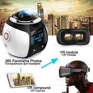 Missod HD 360 Panoramic Video Camera 4K Resolution, 3D Video and images 360 Camera VR Action Camera,Spherical... N2