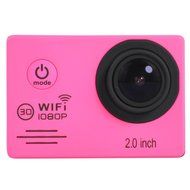 SJ7000 Action Camera 2-inch LCD HD Waterproof Wifi Sports Cam Camcorder (Pink) N7