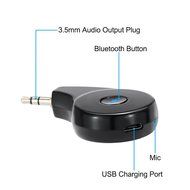 Car Bluetooth 4.2 Audio Receiver, KKmoon Portable Wireless Audio Adapter 3.5mm Stereo Output and Hands Free Phone... N3
