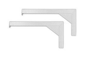Elite Screens 12" Wall and Ceiling Hanging L-Brackets for Manual/Spectrum/VMAX2 series, Black... N13