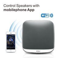 FDY Wall Mounted Home WiFi Smart App WIFI Bluetooth Workable Speaker Home Smart Wifi Stereo-White N3