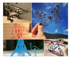 RioRand&reg;3D Printing Pen Ver.2015 Stereoscopic Drawing Pen LCD Screen ABS or PLA Printer Filament for 3D Craft... N4