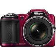 Nikon COOLPIX L830 16 MP CMOS Digital Camera with 34x Zoom NIKKOR Lens and Full 1080p HD Video (Red) (Certified... N7