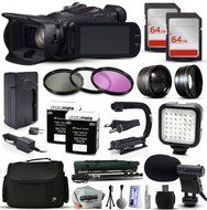 Canon XA25 Professional Camcorder Video Camera + 128GB Memory + Travel Charger + 3 Filters + 2 Batteries + Opteka...