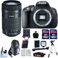 Canon EOS T5i + Canon EF-S 55-250mm f/4-5.6 IS STM + 2 32GB Transcend SD Memory Cards + LED Video Light + Spare...