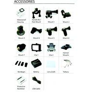 Sacam WiFi Wireless 1080P Action Camera Sport Cam Waterproof HD Video Helmetcam Bike Helmet DVR Cam (Blue) N2