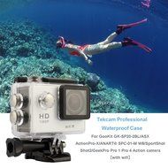 TEKCAM Professional SJ4000 WIFI Waterproof Case Protective for AKASO EK7000 EK5000 1080P/ Vikeepro 2.0 inch/ Canany... N2