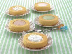 Kai CAKE &iexcl;P MATE silicone mini roll cake mold four up DL-5999 N2