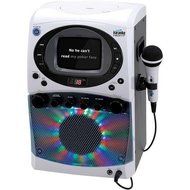 Karaoke Night KN355 CD+G Karaoke System with LED Light Show &amp; 5.5" Monitor