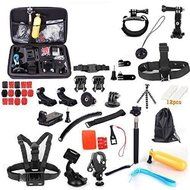 YFY 56-In-1 Basic Outdoor Sports Accessories Kit for GoPro Hero Cameras,SJ Cam, Xiaomi Yi,Sport Acion Camera N2