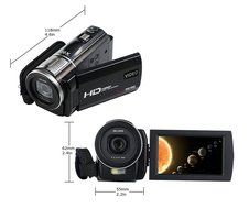 SEREE HDV-S5 Full HD 1080p 30fps Camcorder 24MP Resolution Macro Mode Support up to 64G SD Card External battery... N7