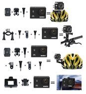 WiMiUS Q1 4K Wifi 130ft Waterproof Action Camera With 16 MP,170&deg; Wide Angle, 2.0'' LCD Screen+20 All In One Kit...