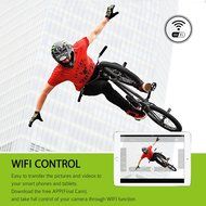Anbero 14MP Waterproof Action Video Camera Full HD Wifi 1080P 170 Degree Wide Angle Lens with 2-Inch LCD Display N8