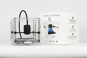 The Micro 3D Printer Retail Edition - [Clear] Auto-calibrating 3D Printer, Assorted 3D Ink - 1 Spool, 1.75mm,... N23