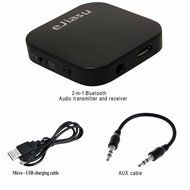 eJiasu 2 in 1 Mini Rechargeable Wireless Bluetooth Transmitter and Receiver A2DP 3.5mm Audio Music Adapter for...