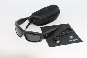 GoVision Pro-1 1080p HD Video/ Audio + 15MP Camera Recording Hands Free Sunglasses w/ UV Polarized Lenses (includes... N3